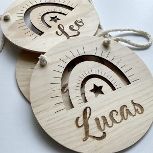 Redondel de madera personalizado