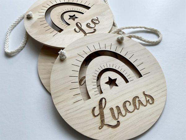 Redondel de madera personalizado